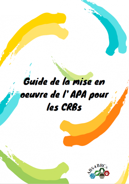 Couverture du "Guide de la mise en oeuvre de l'APA pour les CRBs"